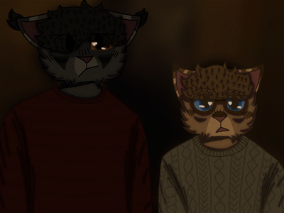 Shaded Headshot w/ extra character